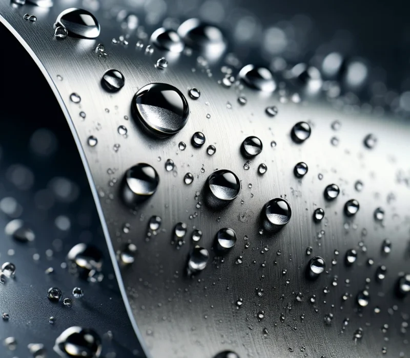 Nano-coating-for-aluminium-water-droplets-on-sheet